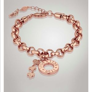 Newbridge Silverware Guinness Charm Bracelet, Rose Gold